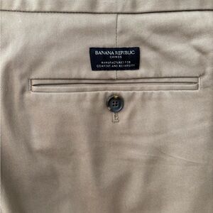 Banana Republic Mens Mason Athletic Tapered Chinos